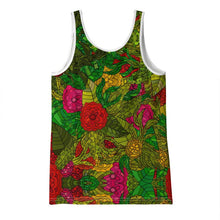Load image into Gallery viewer, Hand Drawn Floral Seamless Pattern Ladies Tank Top by The Photo Access
