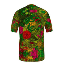 Load image into Gallery viewer, Hand Drawn Floral Seamless Pattern Mens Cut and Sew T-Shirt by The Photo Access
