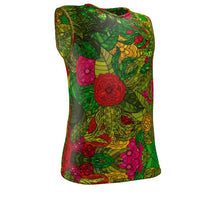 Load image into Gallery viewer, Hand Drawn Floral Seamless Pattern Mens Slim Fit Sleeveless Top with Round and V-neck by The Photo Access
