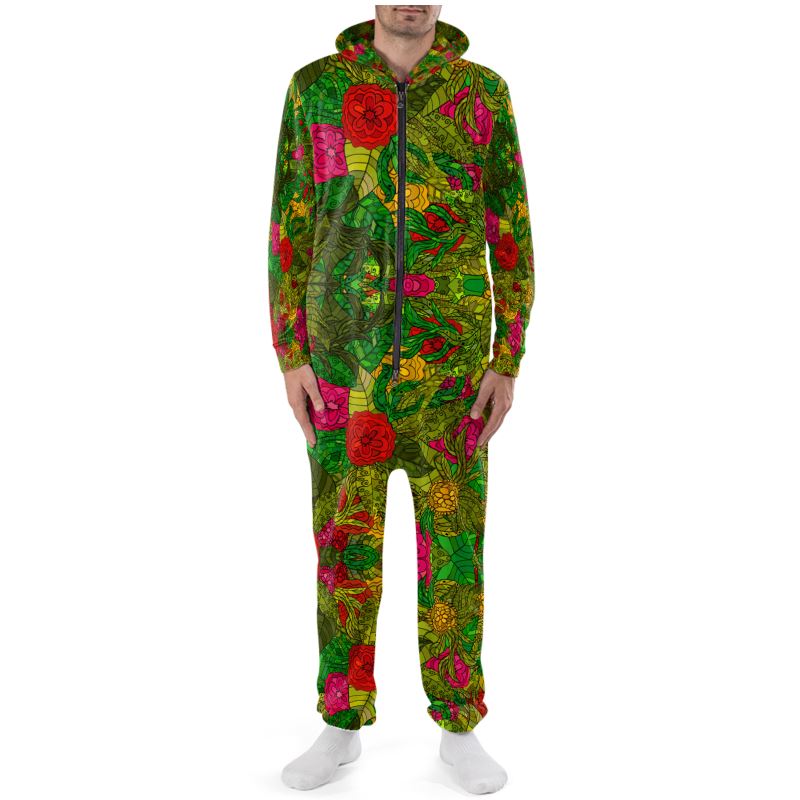 Hand Drawn Floral Seamless Pattern Cut & Sew Onesie by The Photo Access