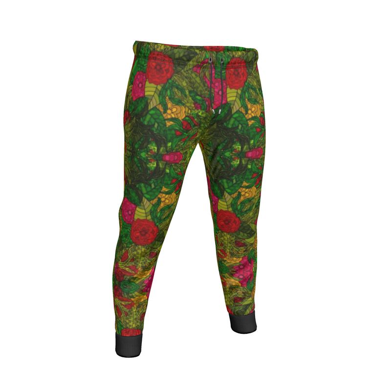 Hand Drawn Floral Seamless Pattern Mens Sweatpants by The Photo Access