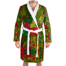 Load image into Gallery viewer, Hand Drawn Floral Seamless Pattern Bathrobe by The Photo Access
