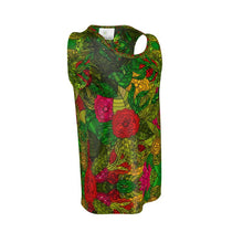 Load image into Gallery viewer, Hand Drawn Floral Seamless Pattern Cut and Sew Tank Top by The Photo Access
