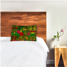 Load image into Gallery viewer, Hand Drawn Floral Seamless Pattern Silk Pillow Case by The Photo Access
