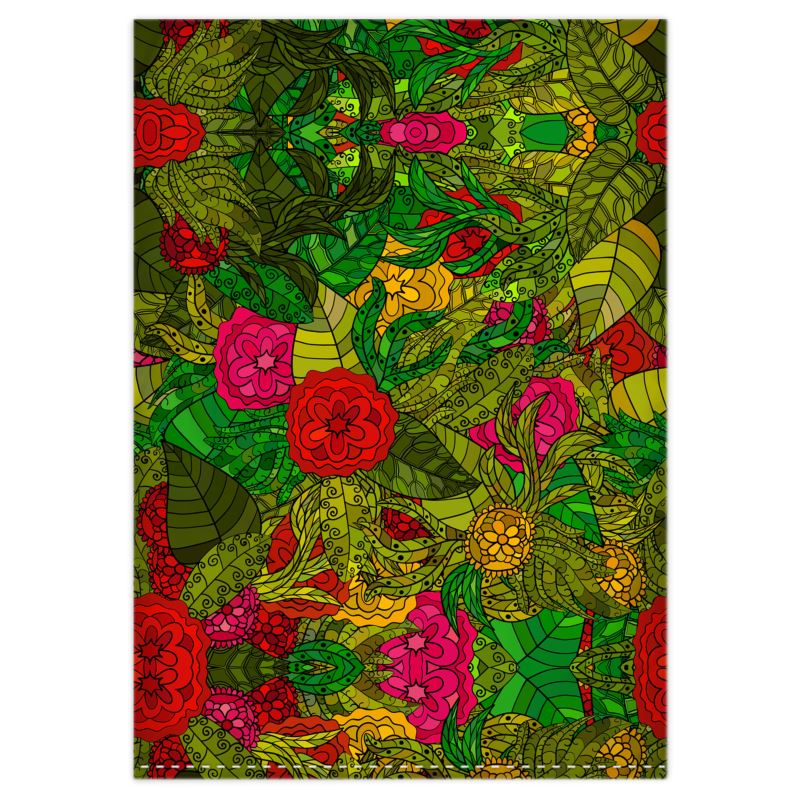 Hand Drawn Floral Seamless Pattern Duvet Covers by The Photo Access