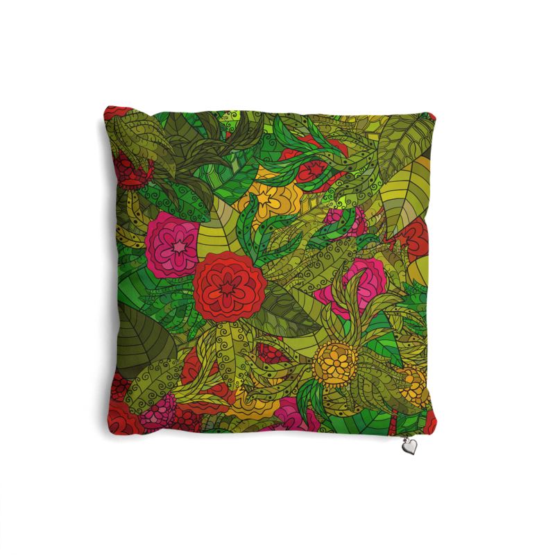 Hand Drawn Floral Seamless Pattern Pillows Set by The Photo Access