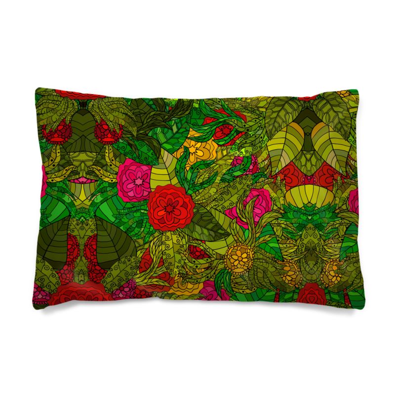 Hand Drawn Floral Seamless Pattern Pillow Cases by The Photo Access