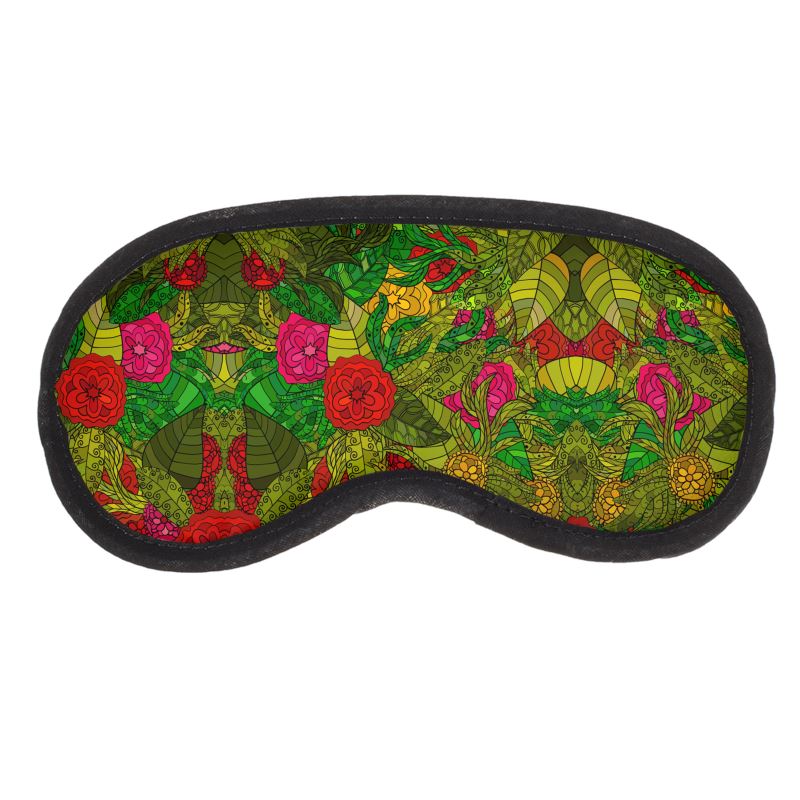 Hand Drawn Floral Seamless Pattern Eye Mask by The Photo Access