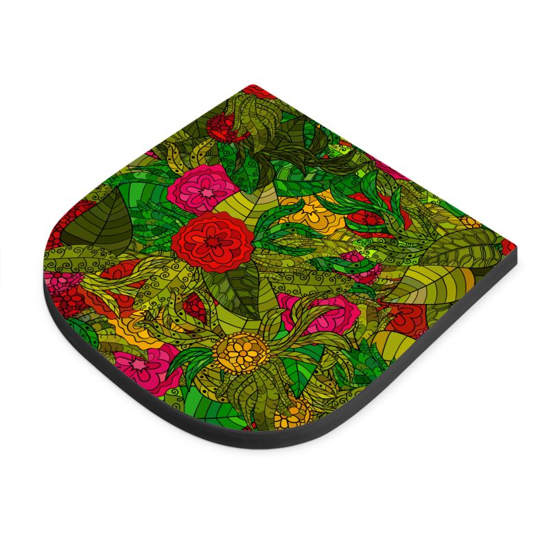 Hand Drawn Floral Seamless Pattern Seat Pad by The Photo Access