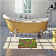 Load image into Gallery viewer, Hand Drawn Floral Seamless Pattern Bath Mat by The Photo Access

