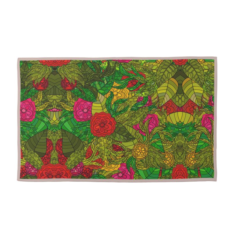 Hand Drawn Floral Seamless Pattern Towel Sets by The Photo Access