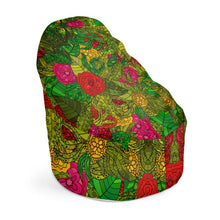 将图片加载到图库查看器，Hand Drawn Floral Seamless Pattern Bean Bag Cover by The Photo Access
