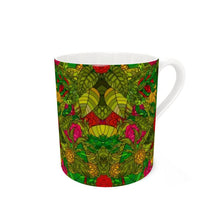 Load image into Gallery viewer, Hand Drawn Floral Seamless Pattern Bone China Mug by The Photo Access
