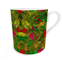 Load image into Gallery viewer, Hand Drawn Floral Seamless Pattern Bone China Mug by The Photo Access

