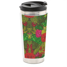 Load image into Gallery viewer, Hand Drawn Floral Seamless Pattern Travel Mug by The Photo Access
