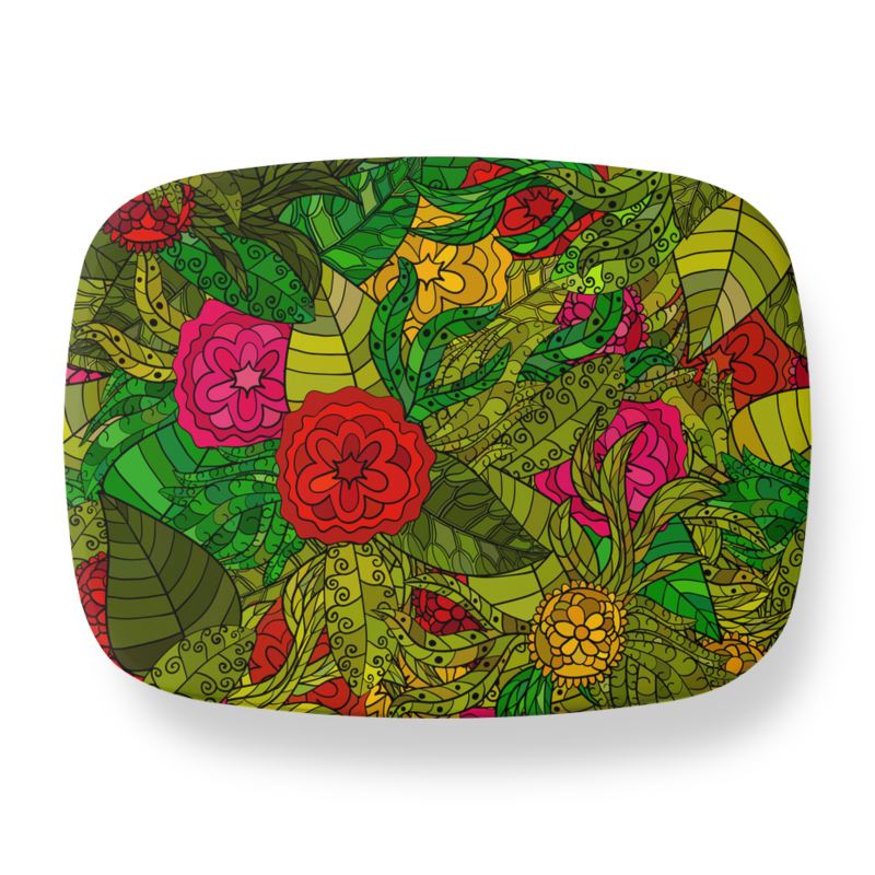 Hand Drawn Floral Seamless Pattern Lunch Box by The Photo Access
