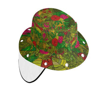 Load image into Gallery viewer, Hand Drawn Floral Seamless Pattern Bucket Hat with Visor by The Photo Access
