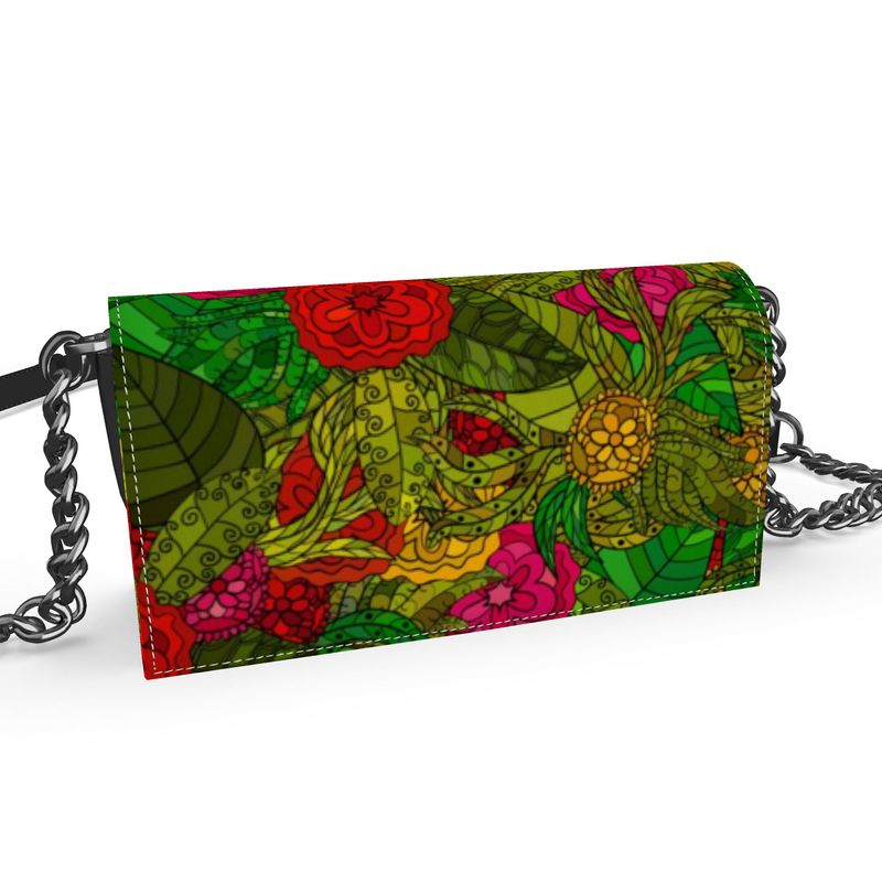 Hand Drawn Floral Seamless Pattern Oana Evening Bag by The Photo Access