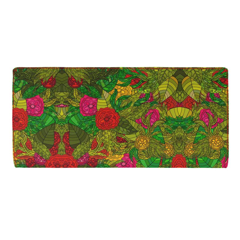 Hand Drawn Floral Seamless Pattern Travel Wallet by The Photo Access