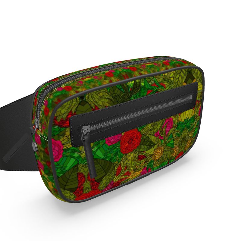 Hand Drawn Floral Seamless Pattern Belt Bag by The Photo Access