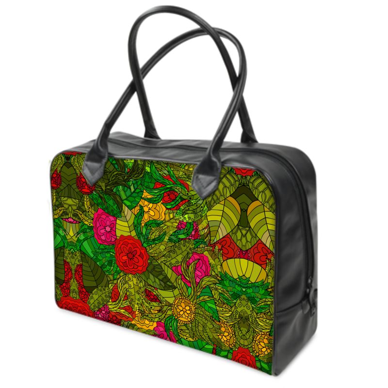 Hand Drawn Floral Seamless Pattern Holdalls by The Photo Access