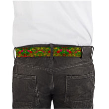 Lade das Bild in den Galerie-Viewer, Hand Drawn Floral Seamless Pattern Leather Belt by The Photo Access
