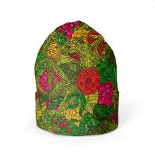 Load image into Gallery viewer, Hand Drawn Floral Seamless Pattern Beanie by The Photo Access
