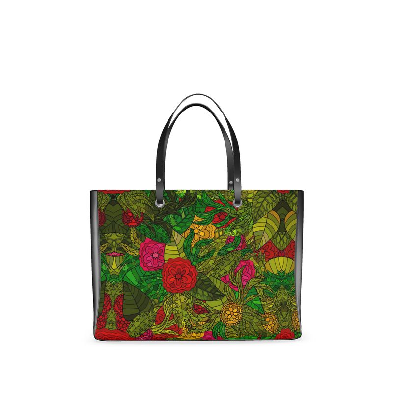 Hand Drawn Floral Seamless Pattern Handbags by The Photo Access