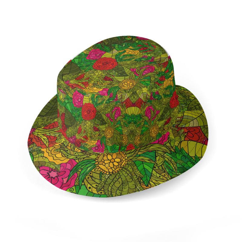 Hand Drawn Floral Seamless Pattern Bucket Hat by The Photo Access
