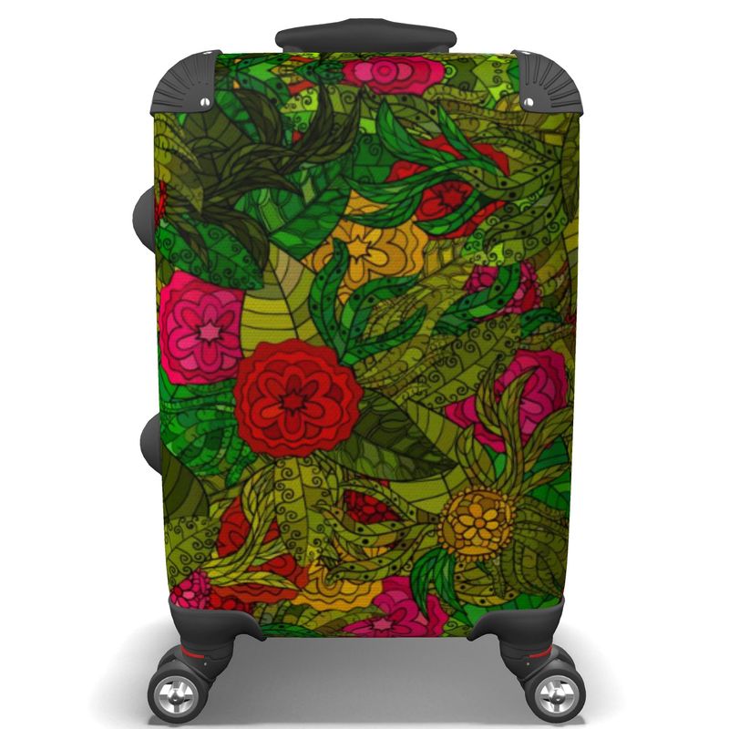 Hand Drawn Floral Seamless Pattern Luggage by The Photo Access