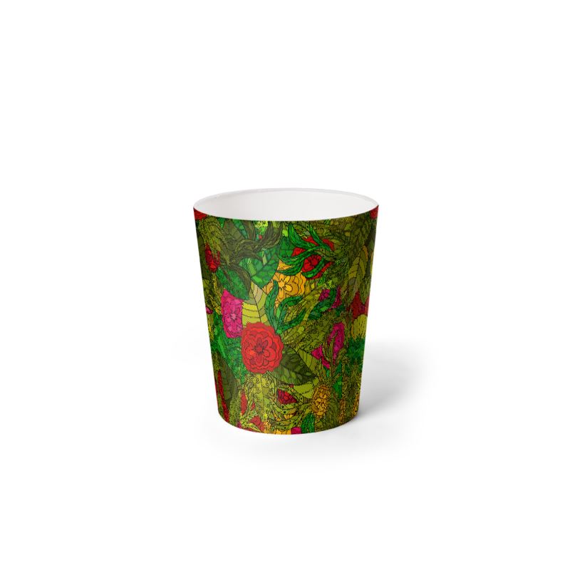 Hand Drawn Floral Seamless Pattern Waste Paper Bin by The Photo Access