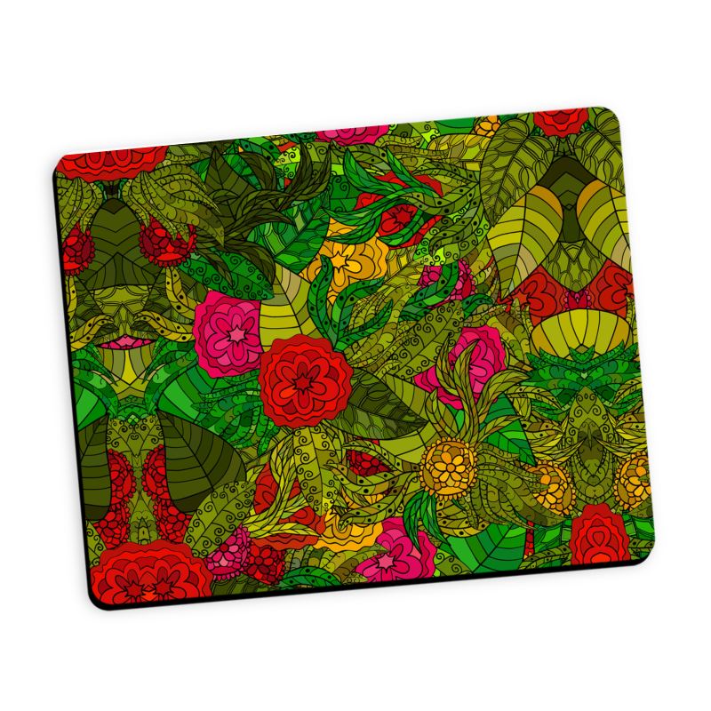 Hand Drawn Floral Seamless Pattern Mouse Pad by The Photo Access