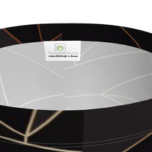 Cargar imagen en el visor de la galería, Abstract Black Polygon with Gold Line Leggings by The Photo Access
