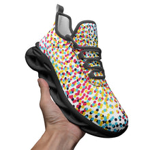Lade das Bild in den Galerie-Viewer, Colorful Neo Memphis Geometric Pattern Unisex Bounce Mesh Knit Sneakers by The Photo Access
