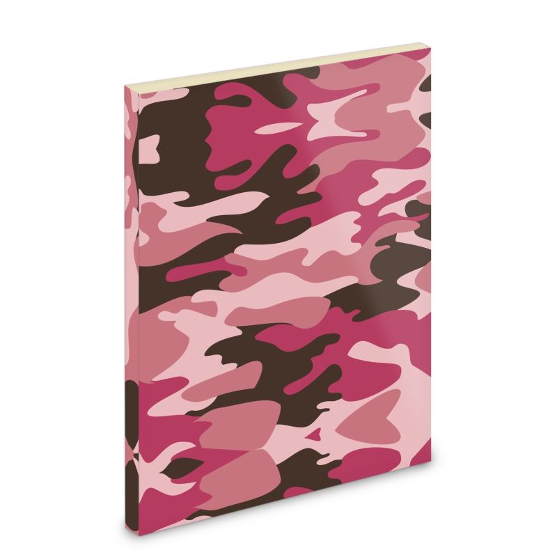 Pink Camouflage Pocket Notebook by The Photo Access