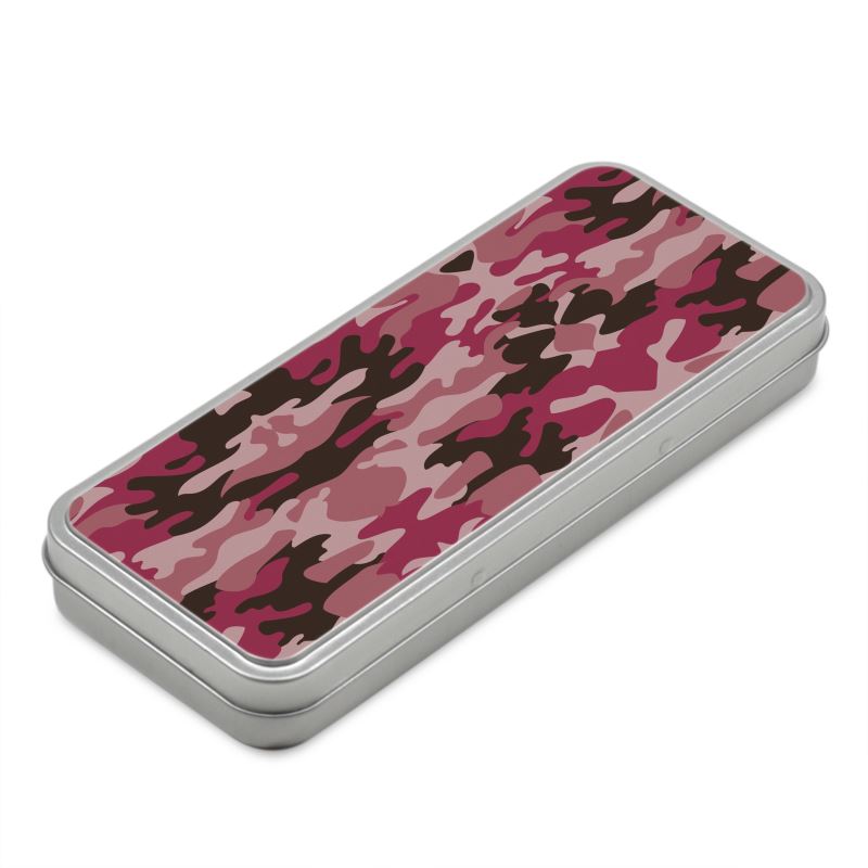 Pink Camouflage Pencil Case Box by The Photo Access