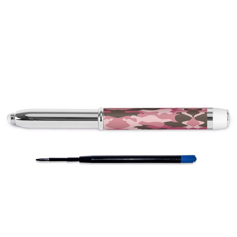 Pink Camouflage Pen with Flashlight by The Photo Access
