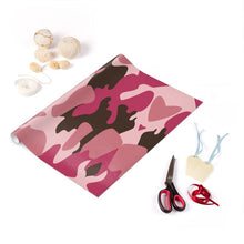 Load image into Gallery viewer, Pink Camouflage Gift Wrap by The Photo Access
