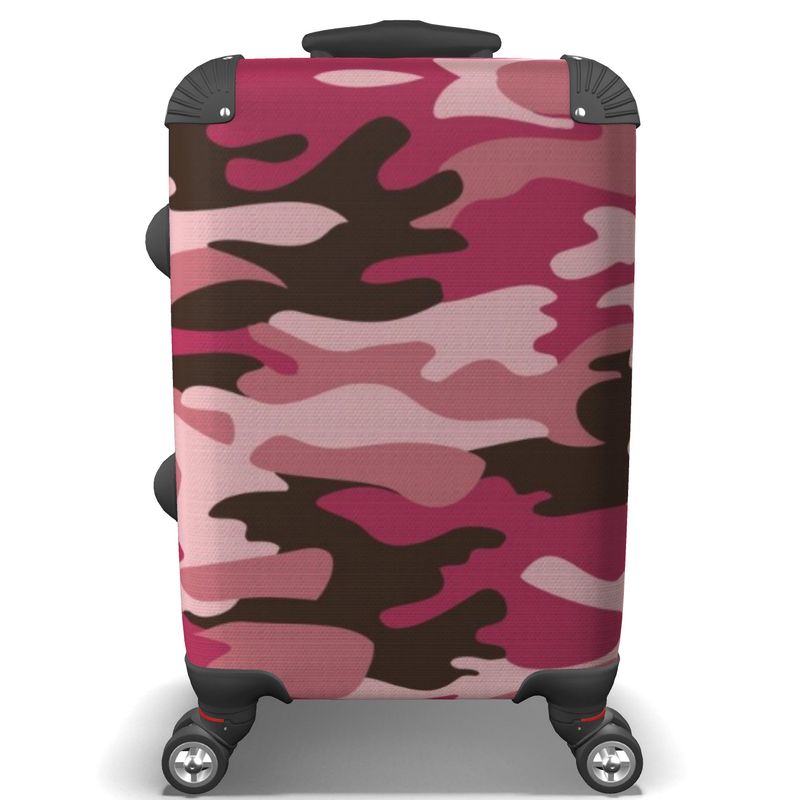 Pink Camouflage Luggage by The Photo Access