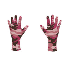 将图片加载到图库查看器，Pink Camouflage Fleece Gloves by The Photo Access
