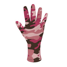 Lade das Bild in den Galerie-Viewer, Pink Camouflage Fleece Gloves by The Photo Access
