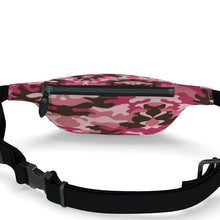 将图片加载到图库查看器，Pink Camouflage Fanny Pack by The Photo Access
