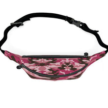 将图片加载到图库查看器，Pink Camouflage Fanny Pack by The Photo Access
