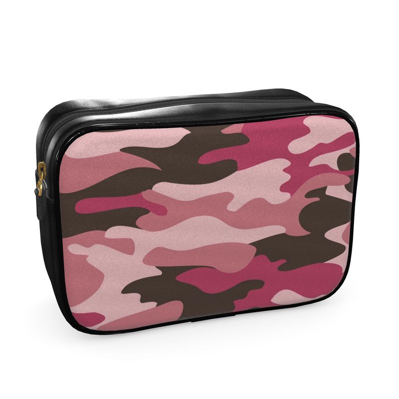 Pink Camouflage Mens Toiletry Bag by The Photo Access