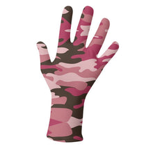 将图片加载到图库查看器，Pink Camouflage Lycra Gloves by The Photo Access
