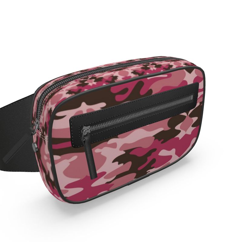 Pink Camouflage Belt Bag by The Photo Access