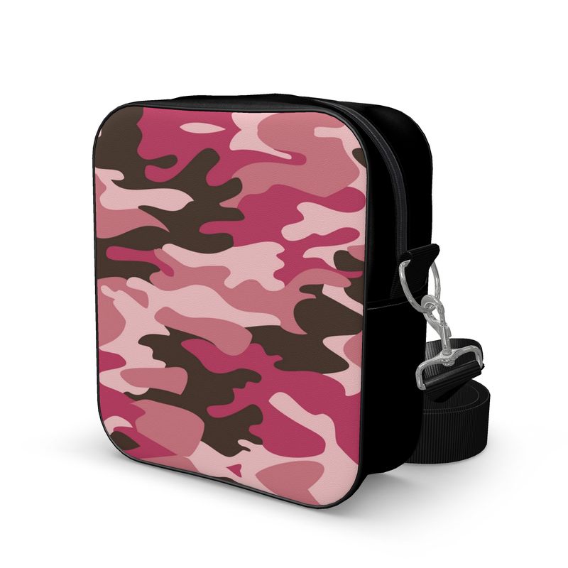 Pink Camouflage Shoulder Bag by The Photo Access
