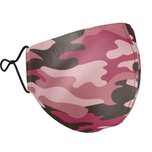 Cargar imagen en el visor de la galería, Pink Camouflage Silk Face Masks by The Photo Access
