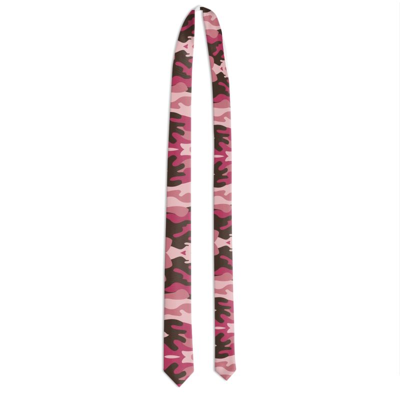 Pink Camouflage Tie by The Photo Access