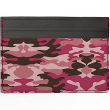 Lade das Bild in den Galerie-Viewer, Pink Camouflage Leather Card Holder by The Photo Access
